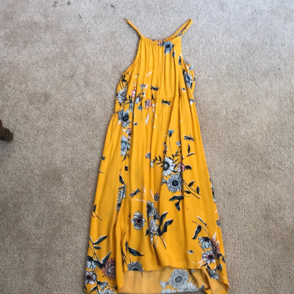 Yellow Floral Dress